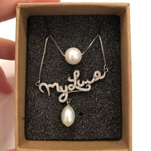 2 necklaces ,my love 💕 is with real pearl